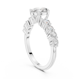 Gold Ring DDLR-1056, White Gold, view 1