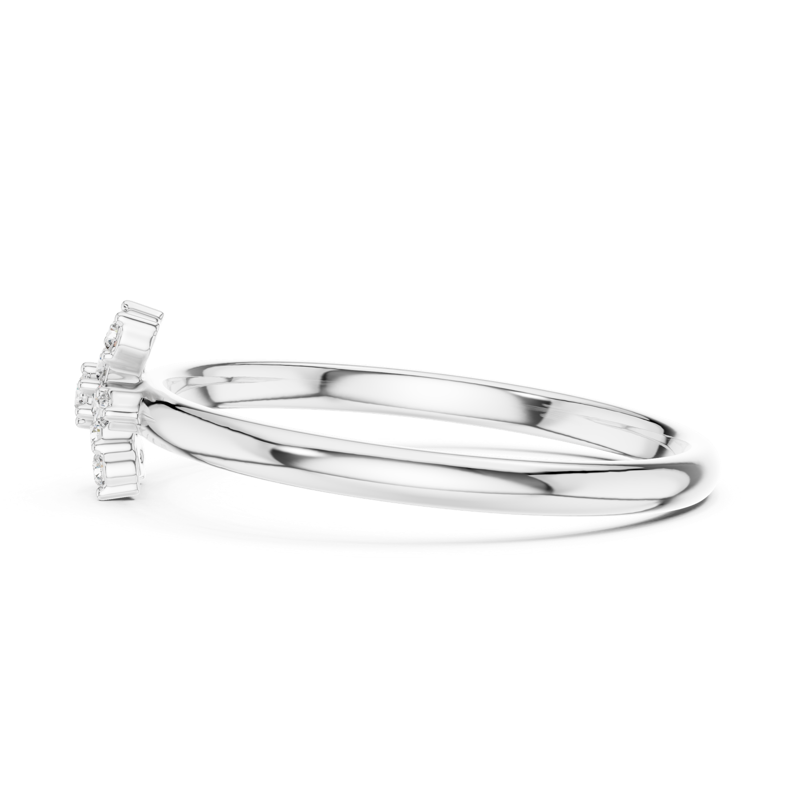 Gold Ring 1 (366), White Gold, view 3