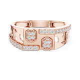 Gold Ring LR-01 (30), Rose Gold, view 4