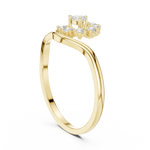 Gold Ring HLR-231, Yellow Gold, view 1