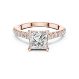 Gold Ring DDLR-174, Rose Gold, view 4