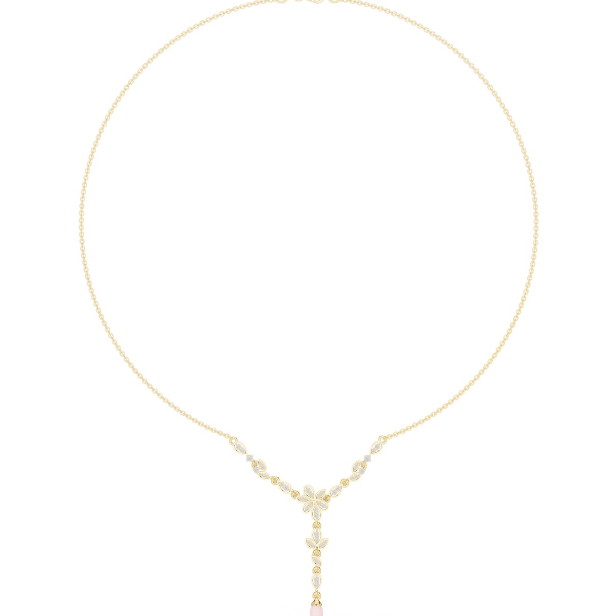 Gold Necklace SBWN (34), Yellow Gold, view 4