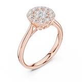 Gold Ring DDLR-780, Rose Gold, view 2