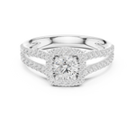 Gold Ring LR-0217, White Gold, view 4
