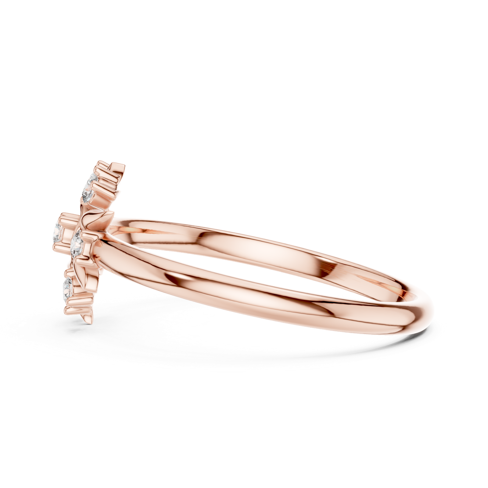 Gold Ring 1 (418), Rose Gold, view 3