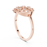 Gold Ring DR-6257, Rose Gold, view 1