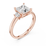 Gold Ring DDLR-871, Rose Gold, view 2