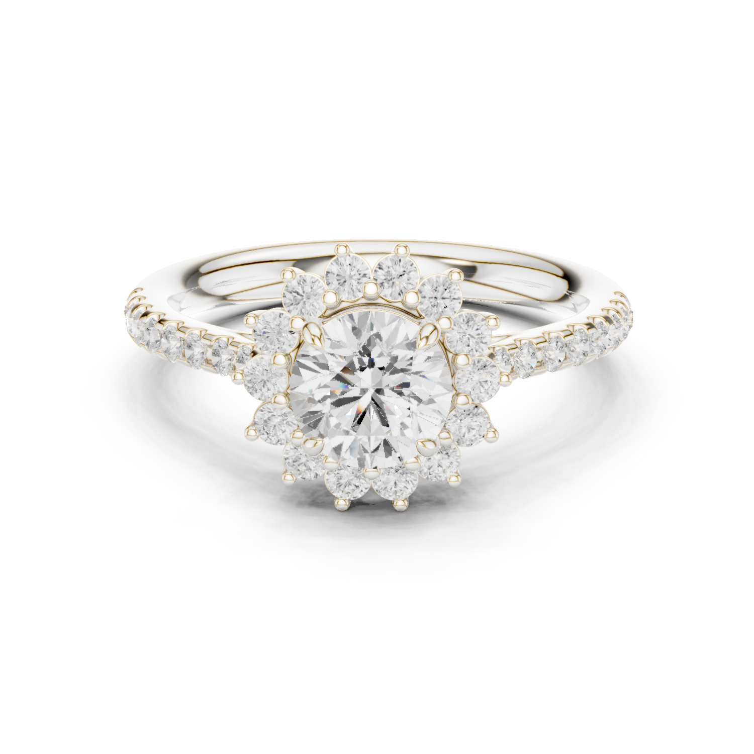 Gold Ring DDLR-674, White Gold