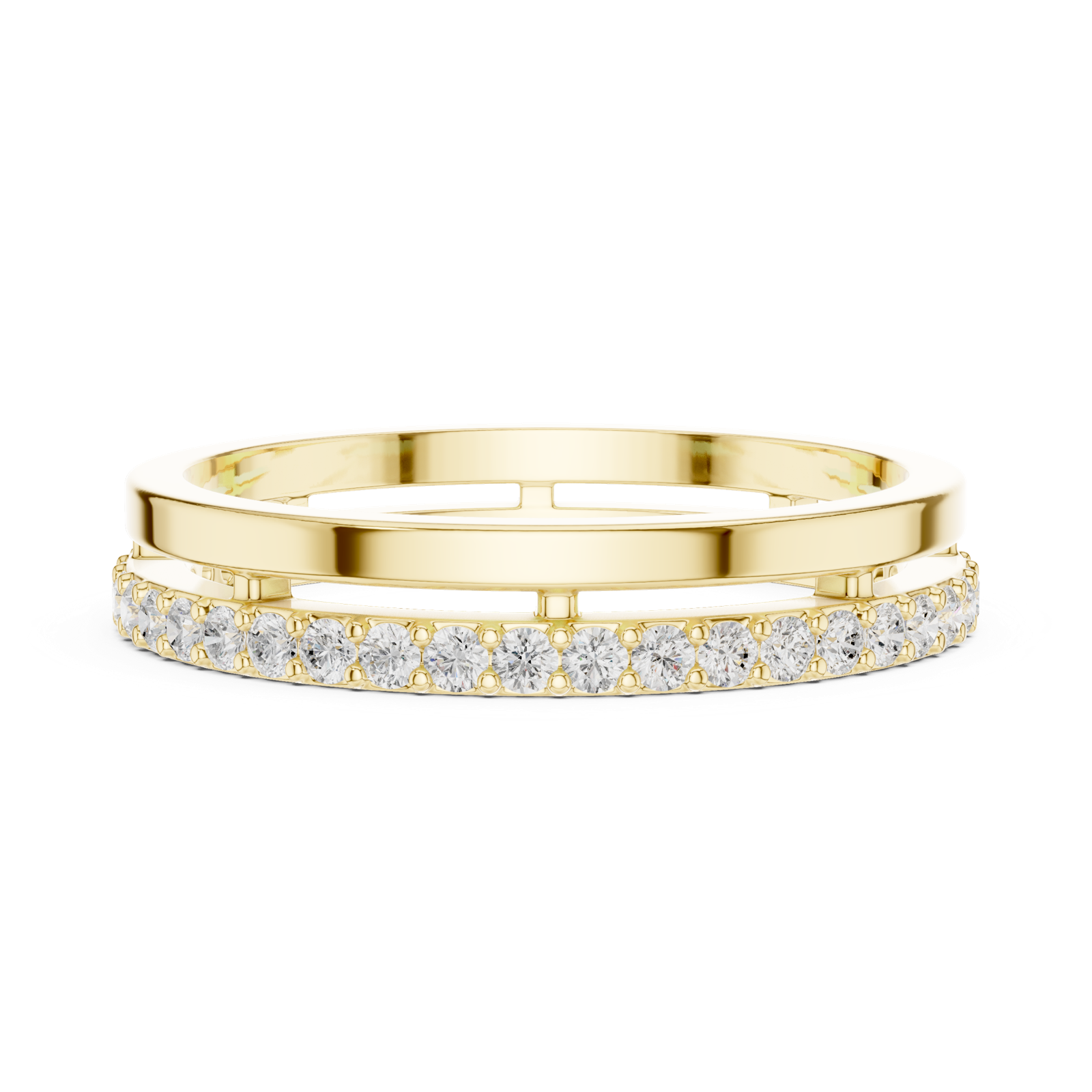 Gold Ring R26, Yellow Gold, view 3
