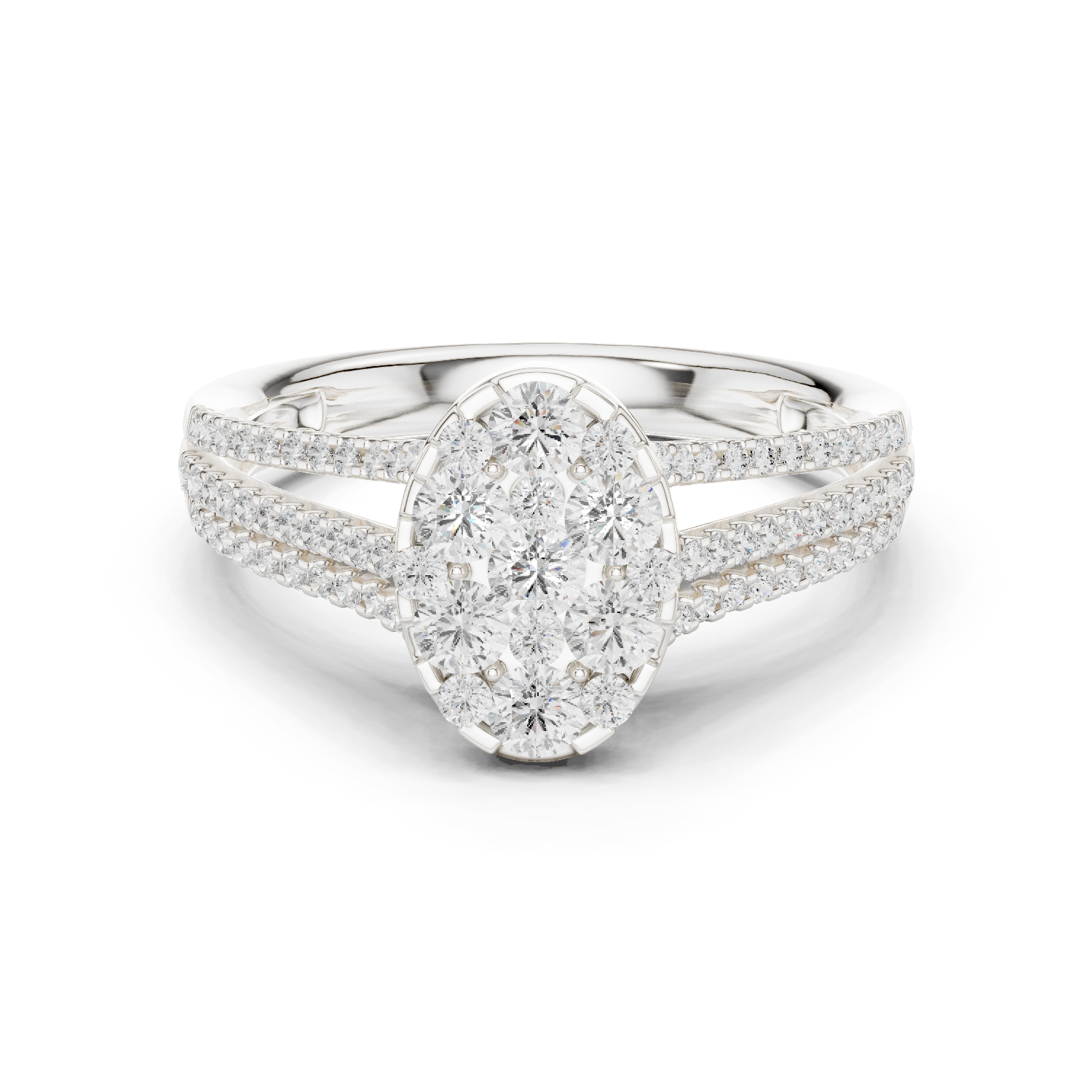 Gold Ring DDLR-756, White Gold
