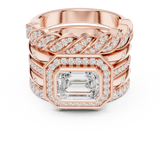 Gold Ring DDLR-849, Rose Gold, view 4