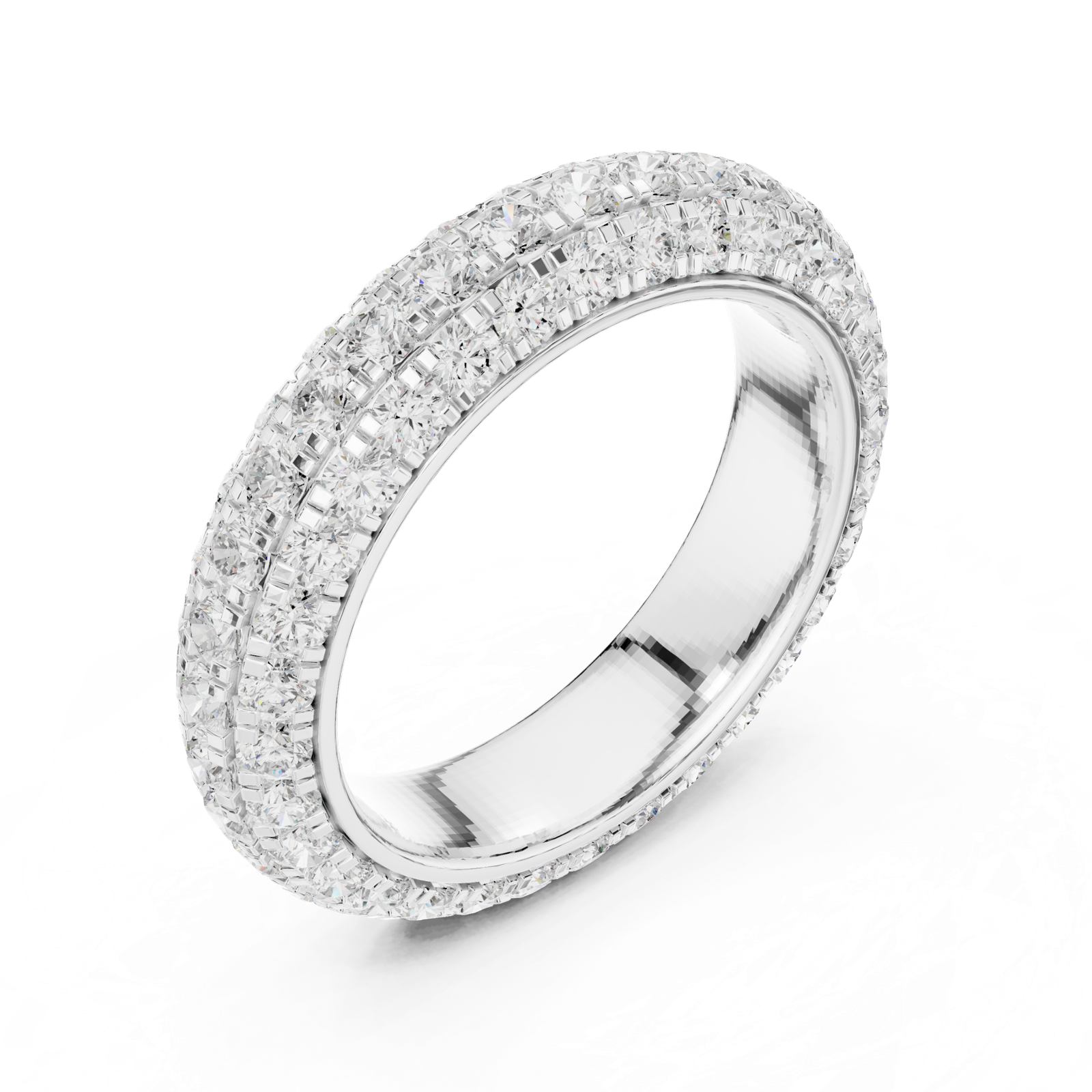 Gold Ring DDLR-310, White Gold, view 2