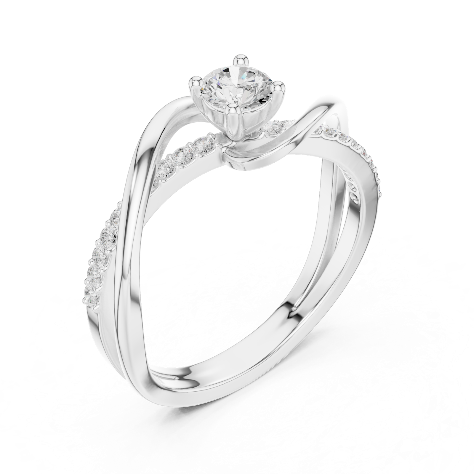 Gold Ring SBWR(39), White Gold, view 2