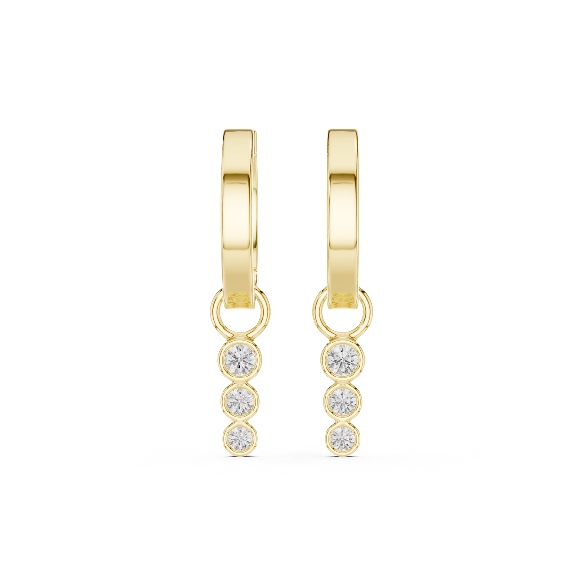 Gold Earrings SBER(18), Yellow Gold