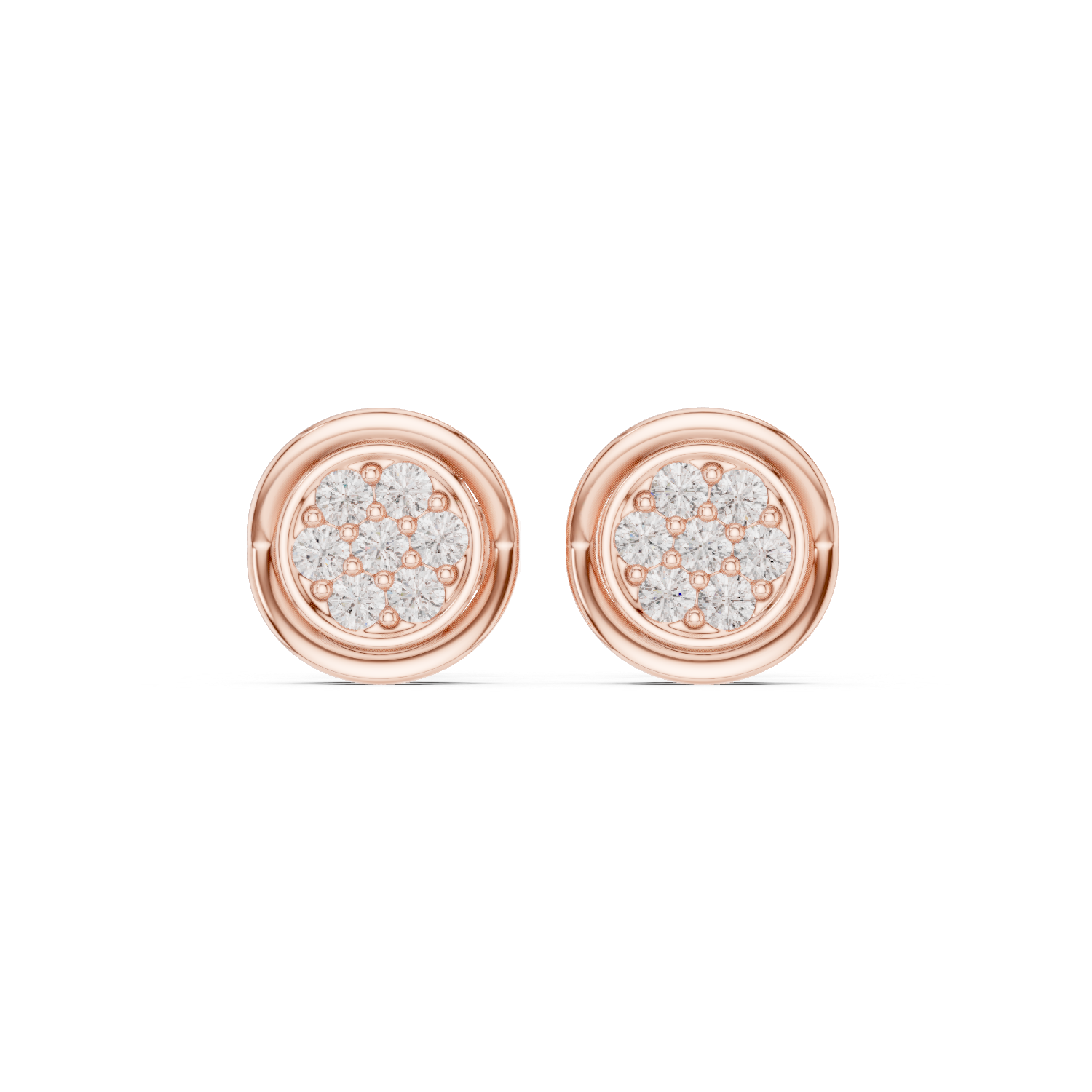 Gold Earrings SBER(44), Rose Gold