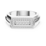 Gold Ring DR-6266, White Gold, view 4