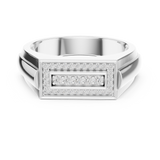 Gold Ring DR-6266, White Gold, view 4
