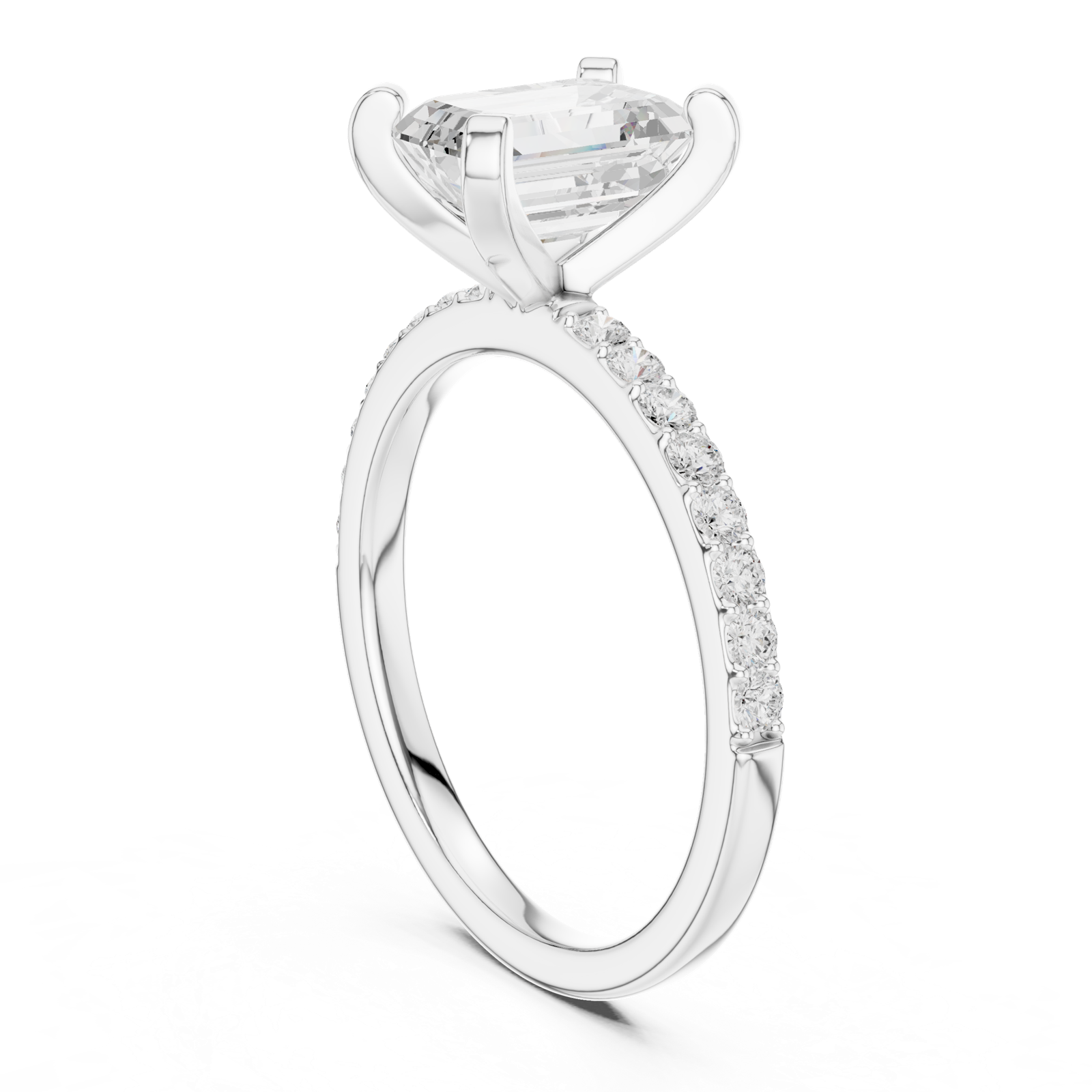 Gold Ring DDLR-886, White Gold, view 1
