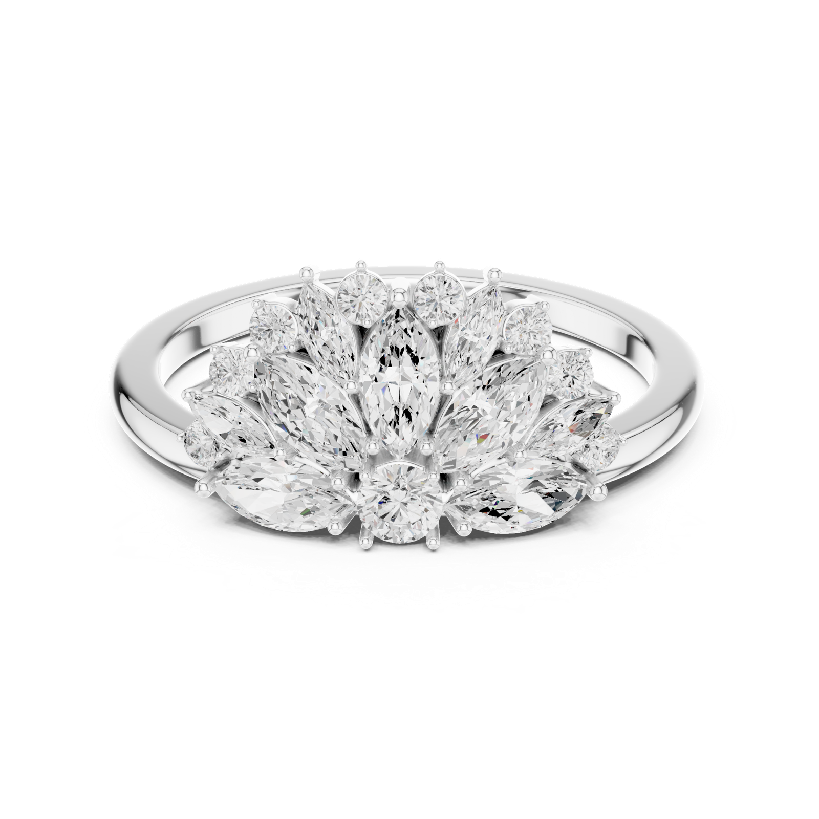 Gold Ring SBWR(51), White Gold