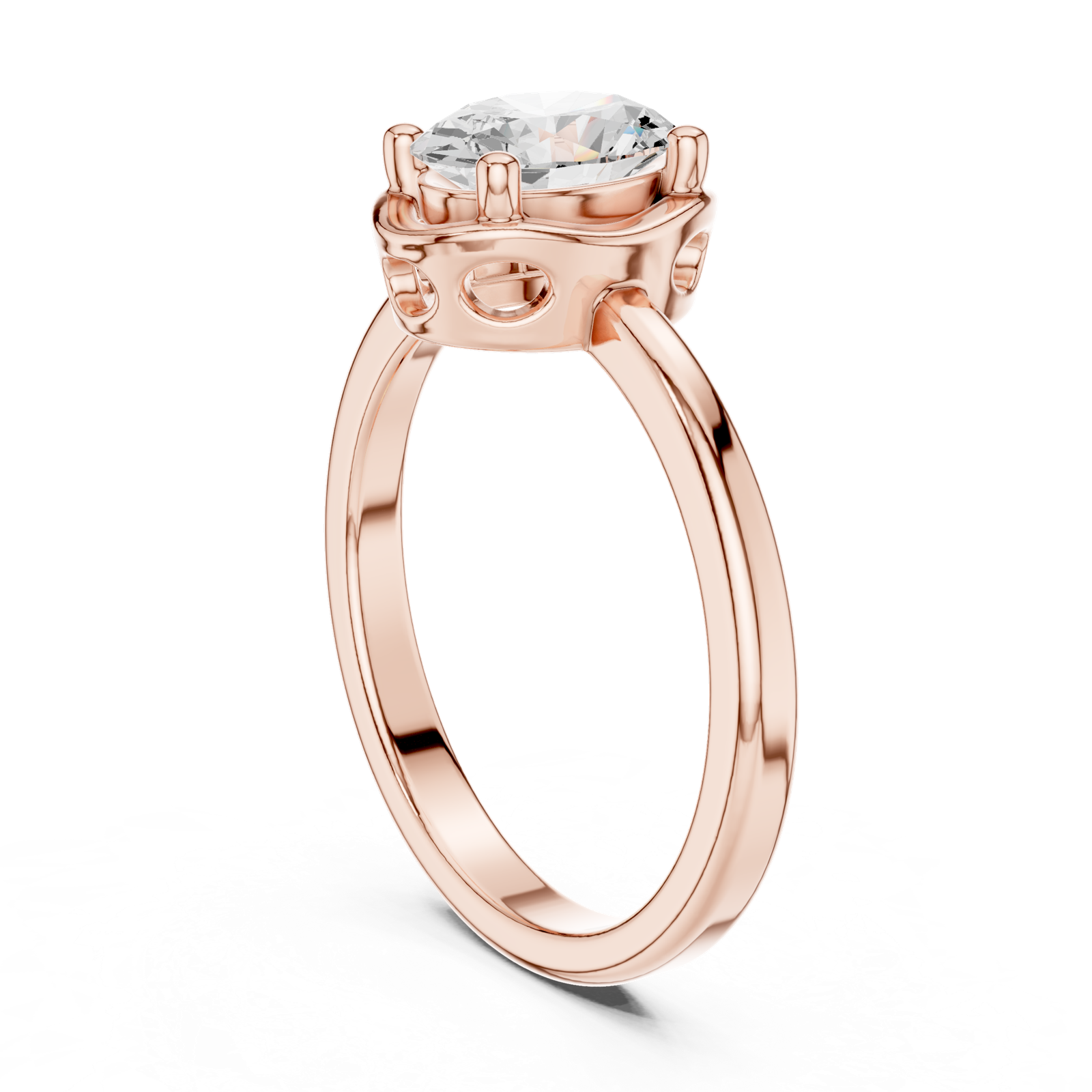 Gold Ring DDLR-504, Rose Gold