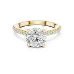 Gold Ring DDLR-1003, Yellow Gold, view 4