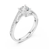 Gold Ring LR-0302, White Gold, view 2