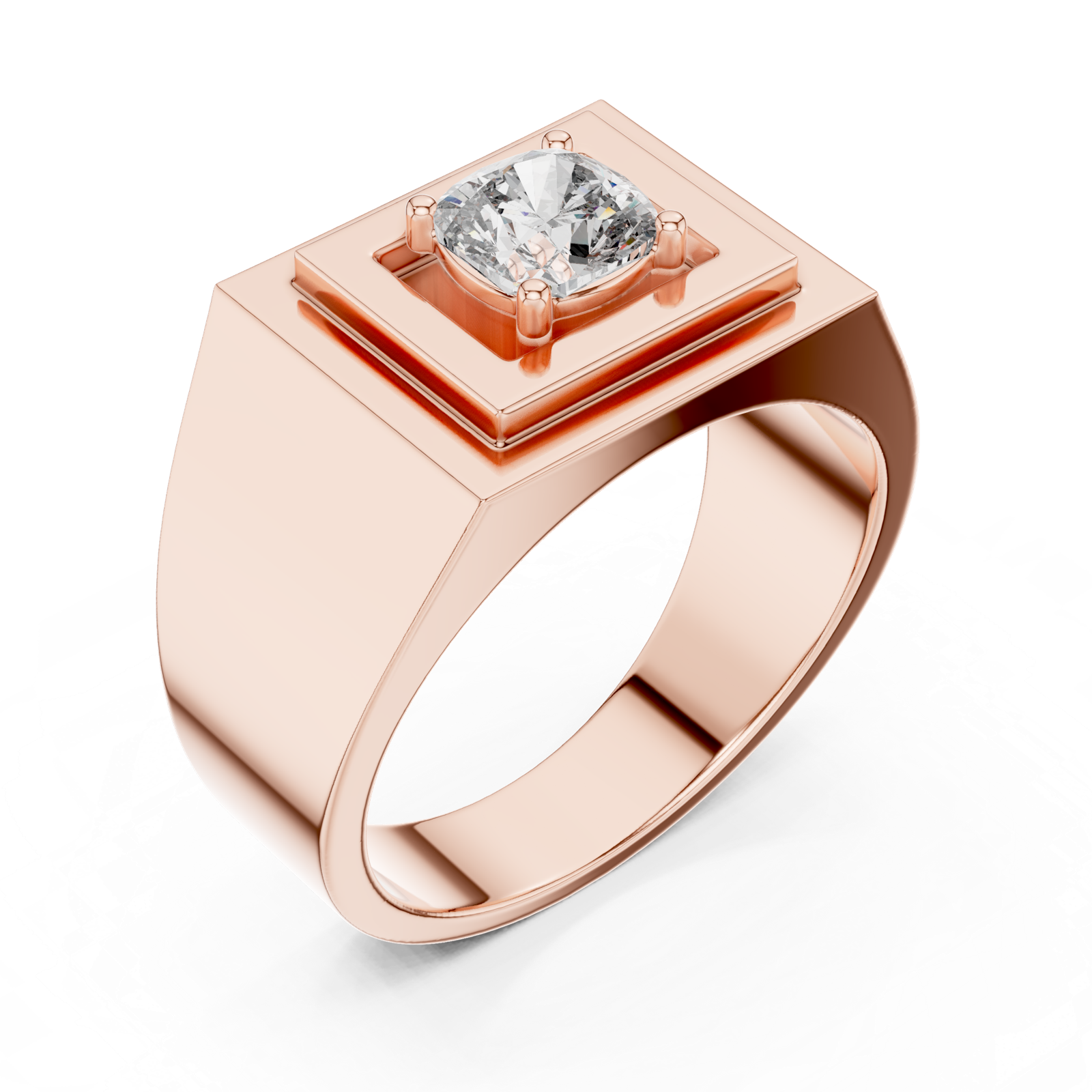 Gold Ring L28-GR, Rose Gold, view 2