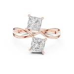 Gold Ring DDLR-470, Rose Gold, view 4