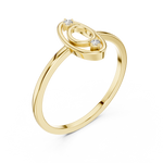 Gold Ring DR-6176, Yellow Gold, view 2