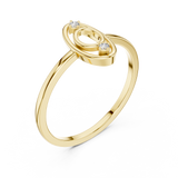 Gold Ring DR-6176, Yellow Gold, view 2