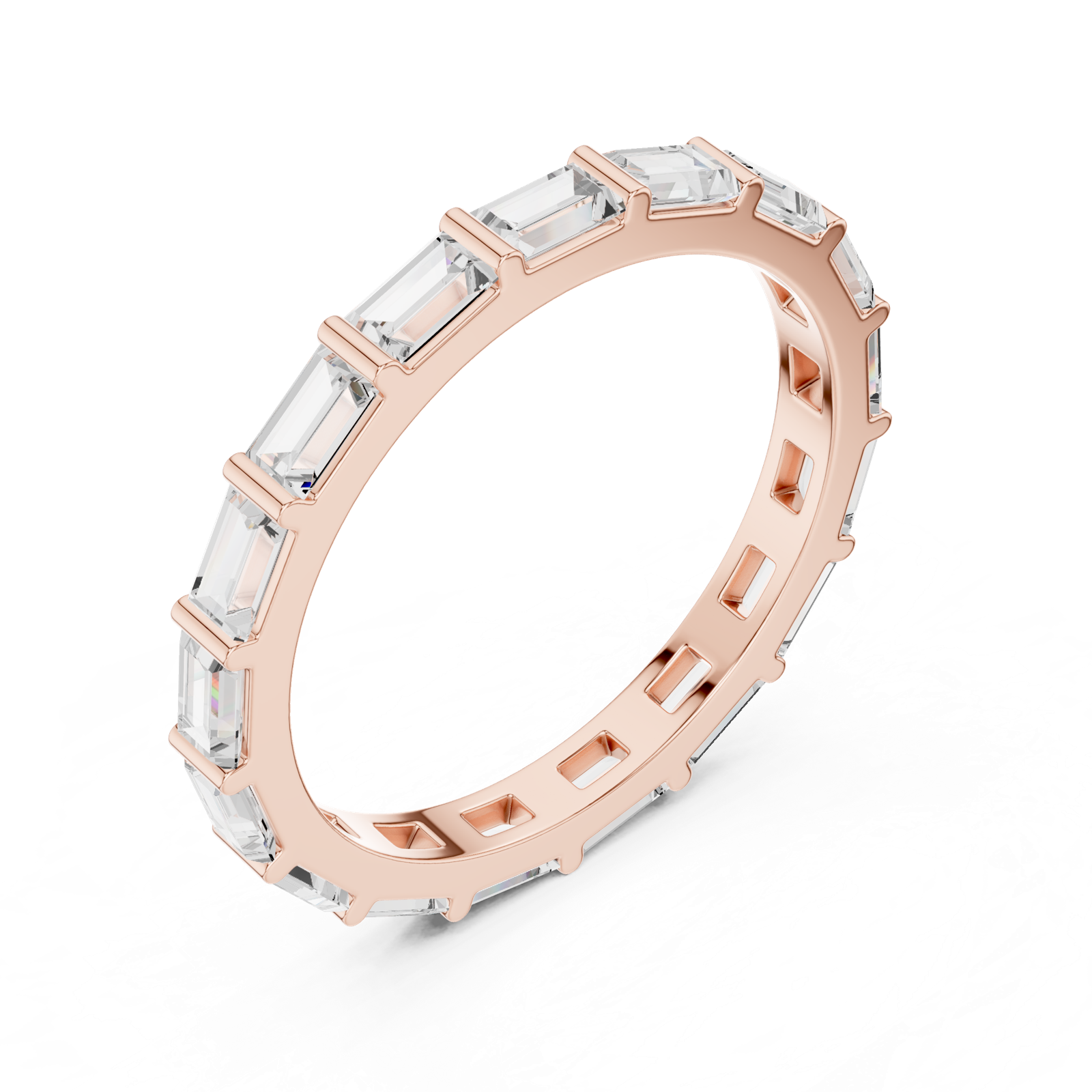 Gold Ring DDLR-1119, Rose Gold, view 2
