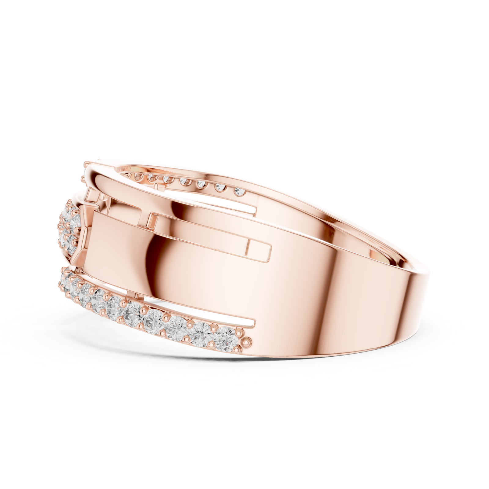 Gold Ring LR-01 (6), Rose Gold, view 3