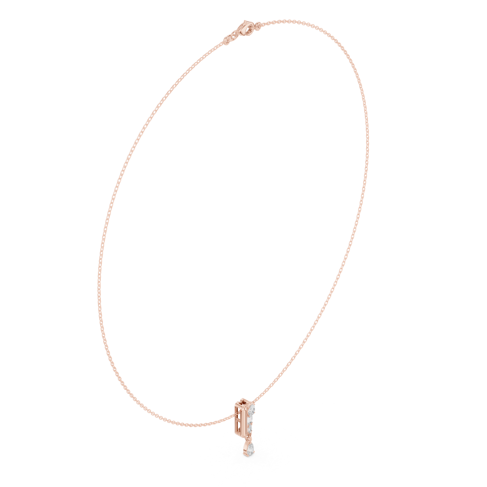 Gold Necklace SBWN (14), Rose Gold, view 1