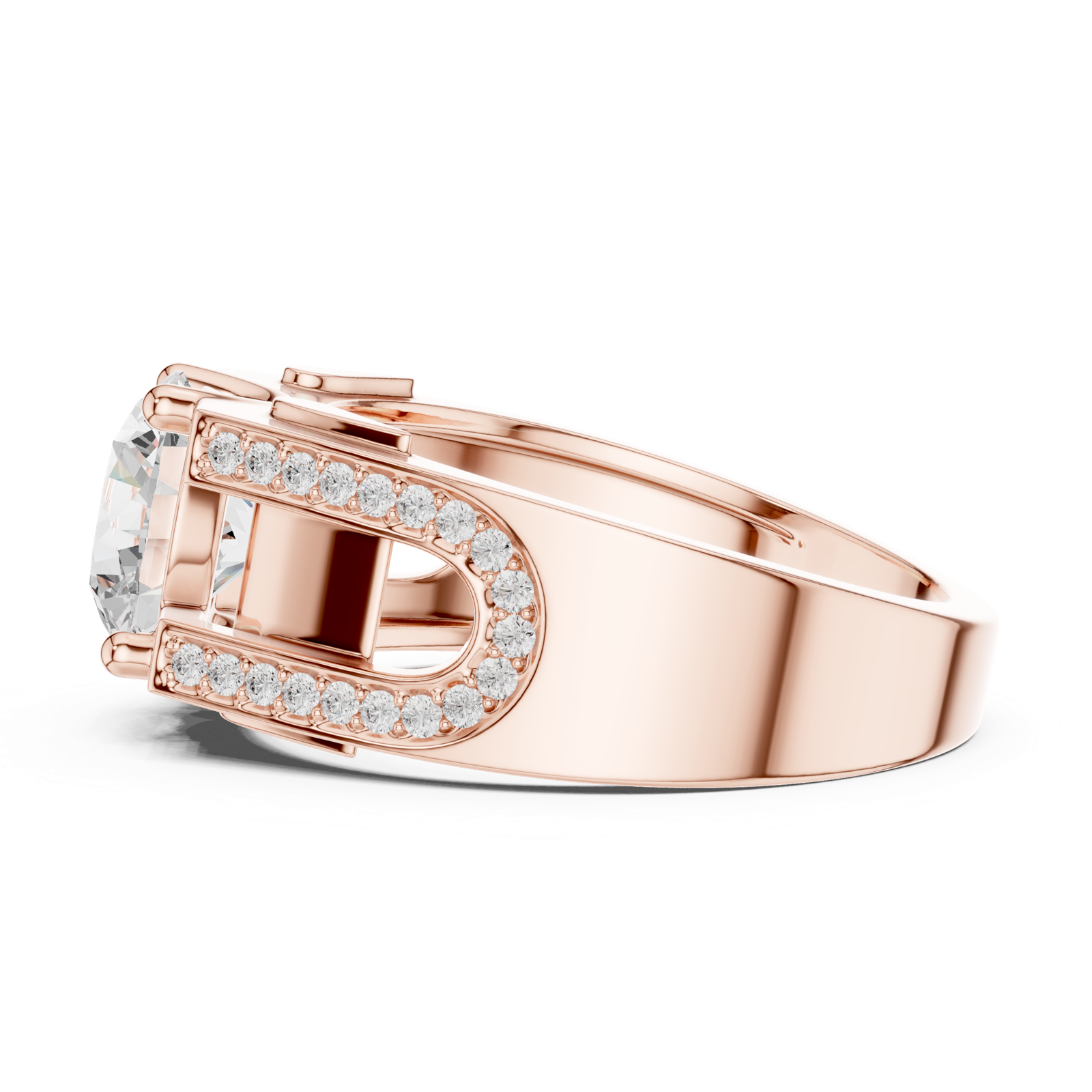 Gold Ring SBMR(45), Rose Gold, view 3