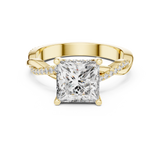 Gold Ring DDLR-160, Yellow Gold, view 4
