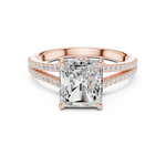 Gold Ring DDLR-252, Rose Gold, view 4