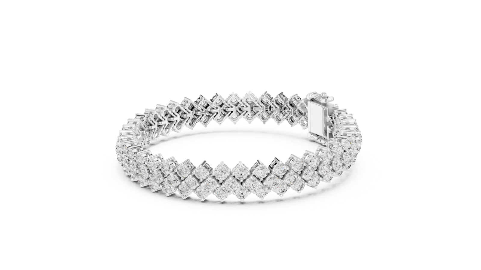 Gold Bracelet FBR0138, White Gold, view 1