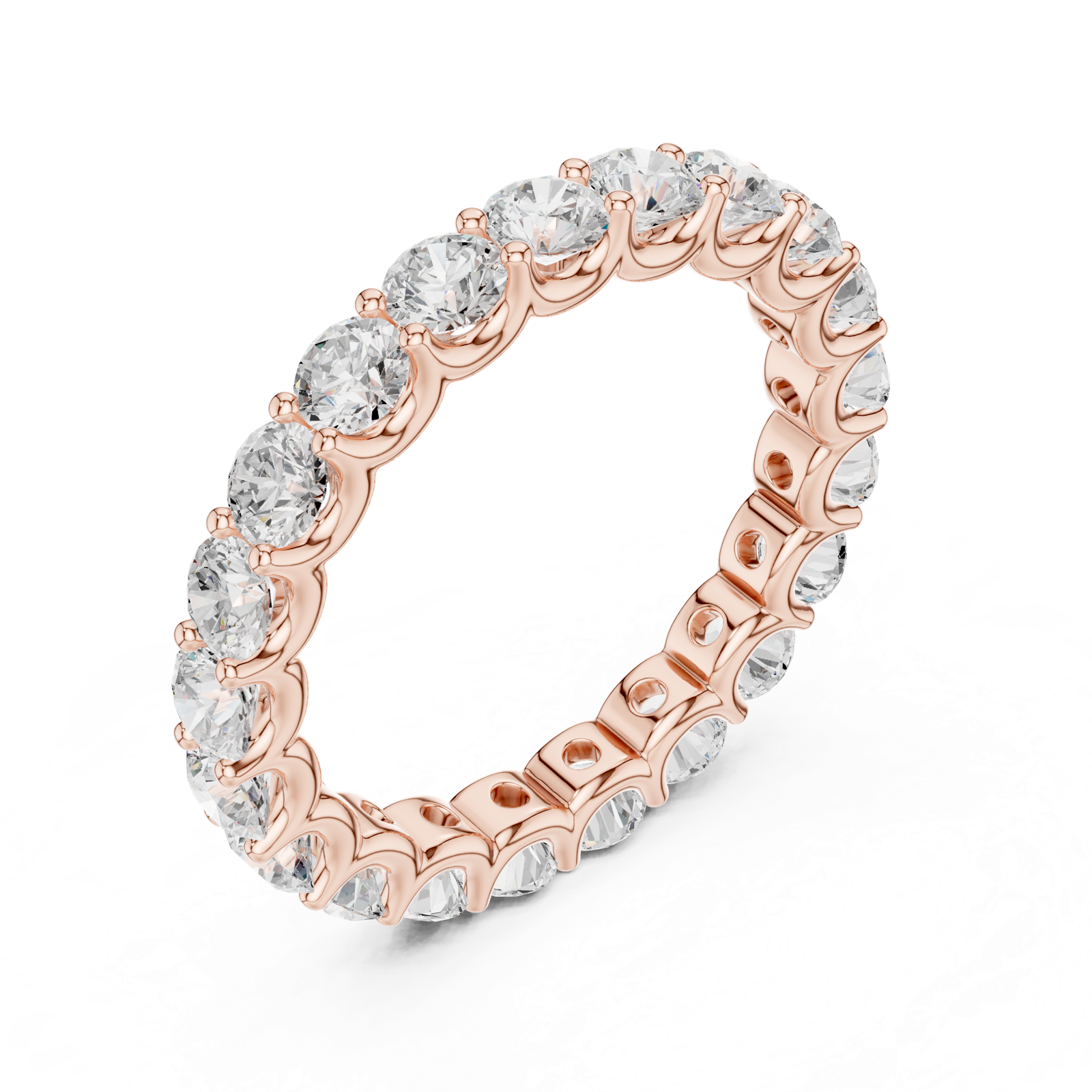 Gold Ring DDLR-658, Rose Gold, view 2