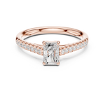 Gold Ring DDLR-587, Rose Gold, view 4