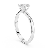 Gold Jewelry L36-6, Oval center stone, White Gold, view 1