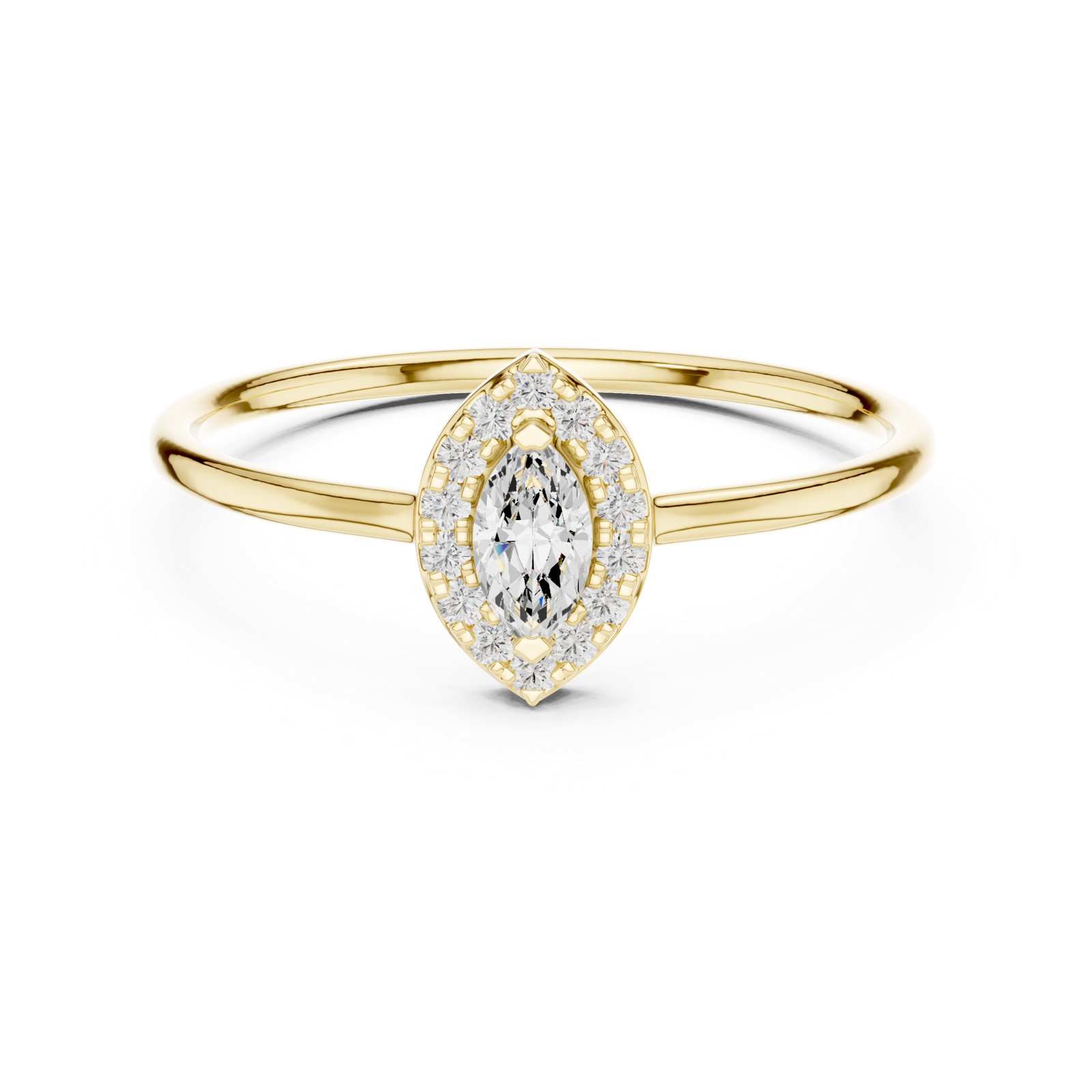 Gold Ring HLR-205, Yellow Gold