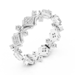 Gold Ring R38, White Gold, view 2