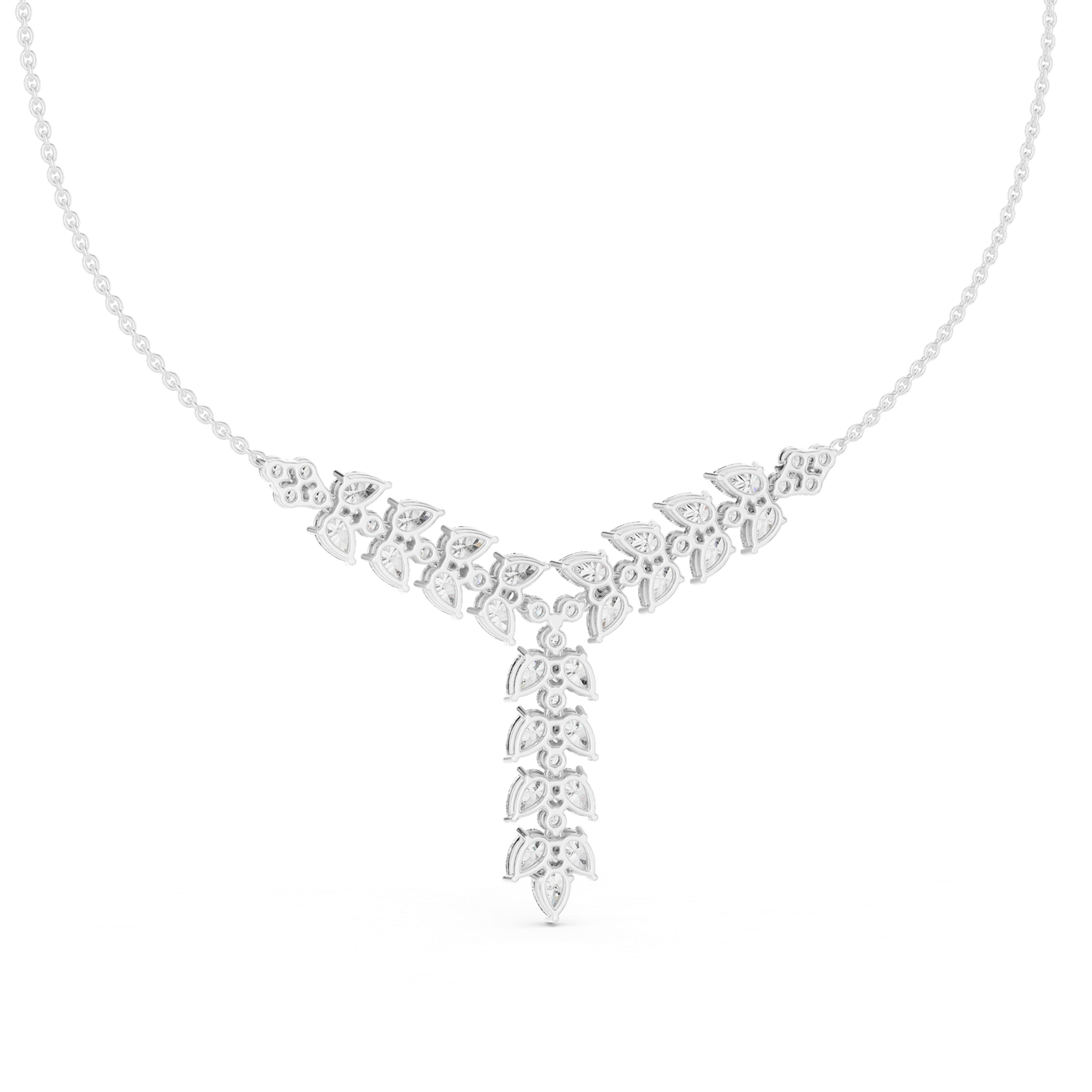 Gold Pendant GNK-0005, White Gold, view 4