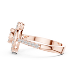 Gold Ring DDLR-823, Rose Gold, view 3