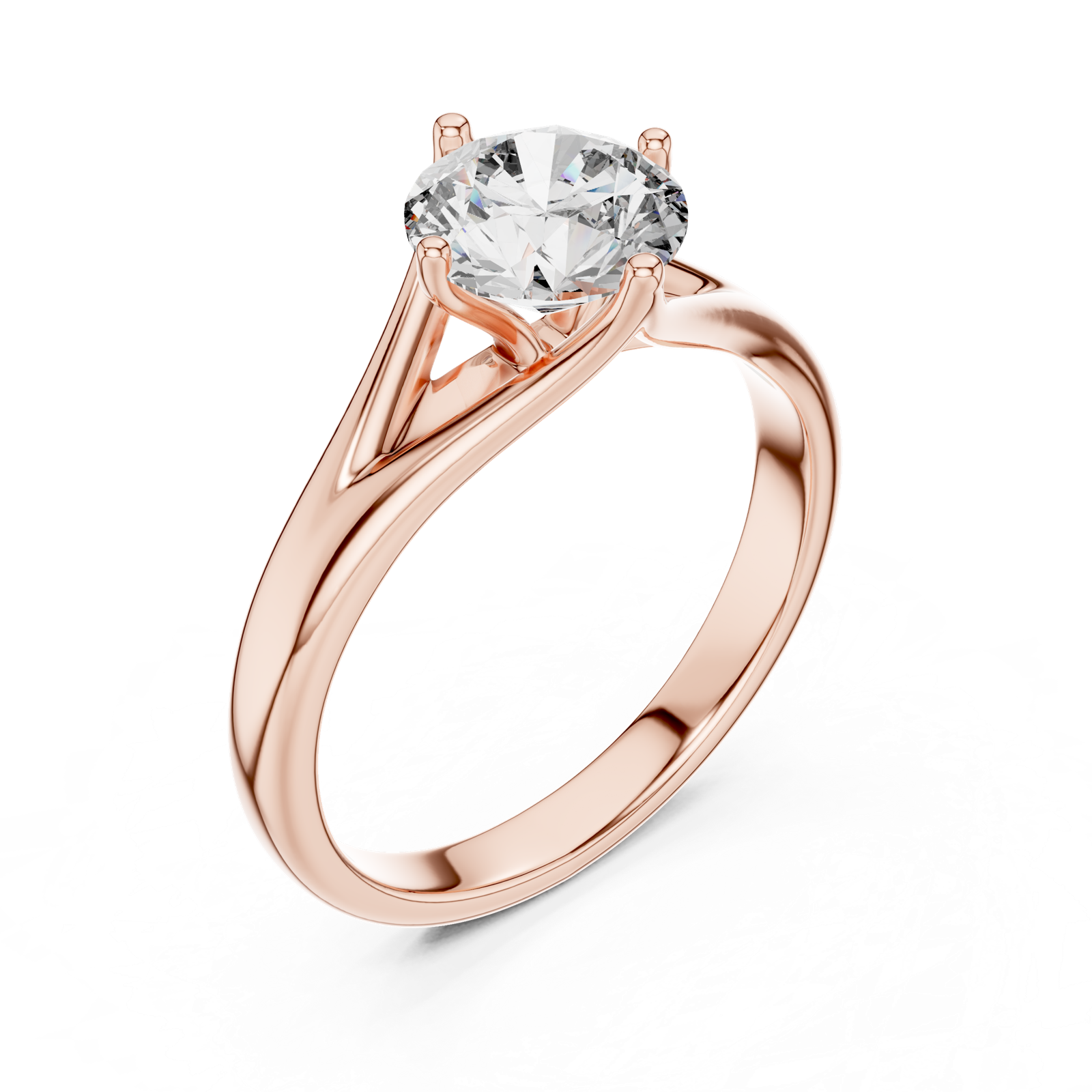 Gold Ring LR-0012, Rose Gold, view 2