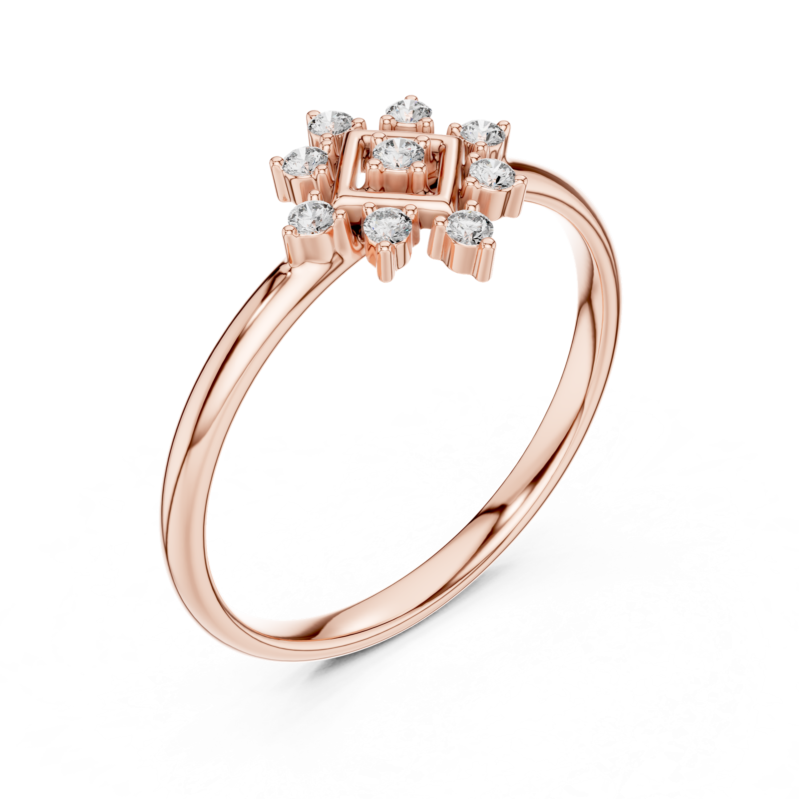Gold Ring 1 (414), Rose Gold, view 2
