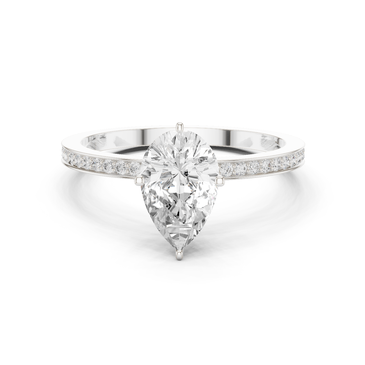 Gold Ring DDLR-1091, White Gold