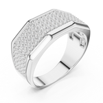 Gold Men's Ring GGR-0004, White Gold, view 2