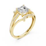 Gold Ring DDLR-505, Yellow Gold, view 2