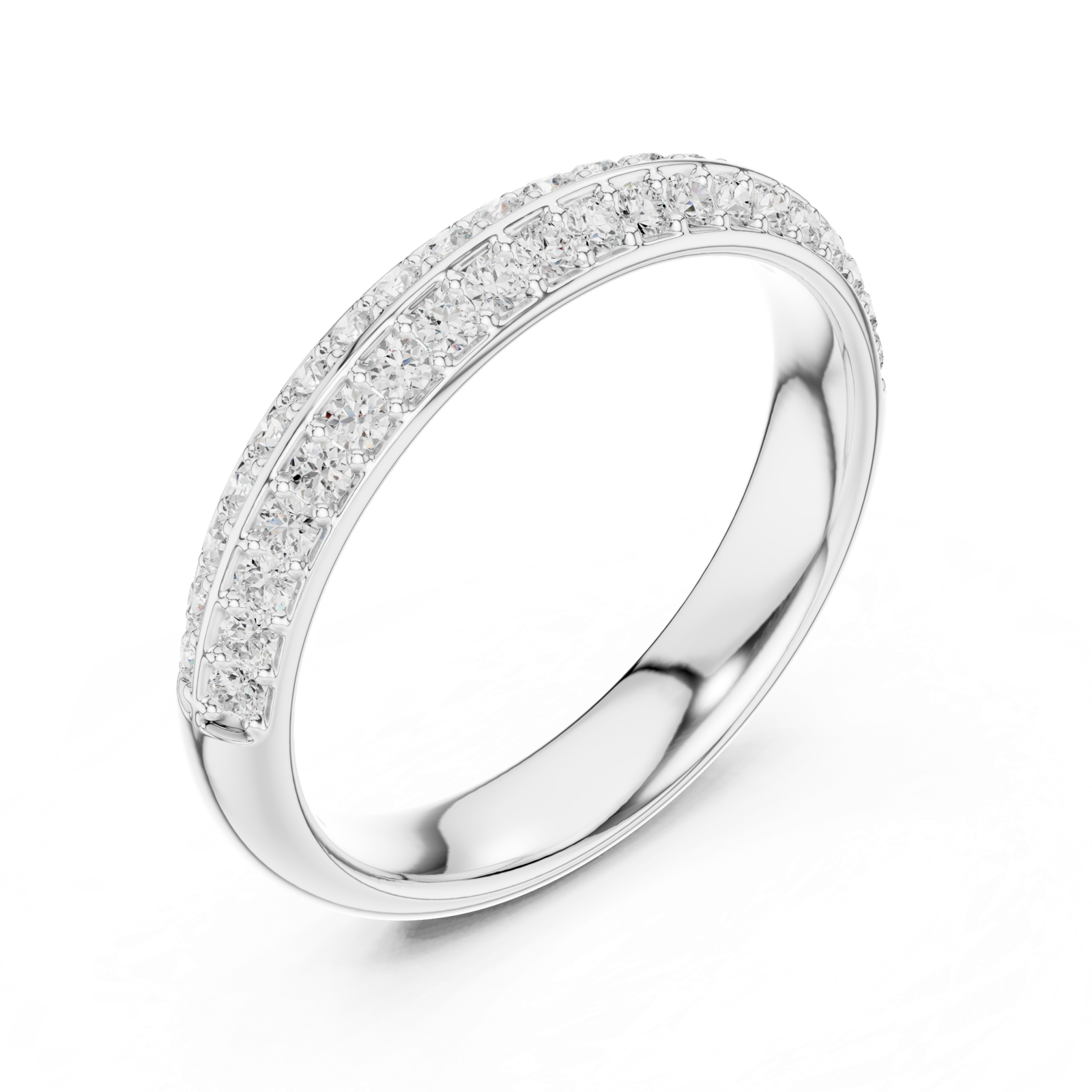 Gold Ring DDLR-575, White Gold, view 2